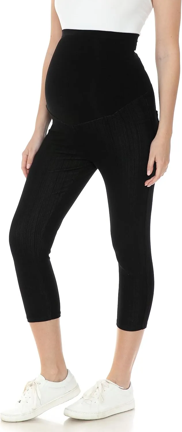 Leggings Depot Women's Maternity Jeans with Pockets Comfy Stretch Pregnancy Pants Denim Jeggings
