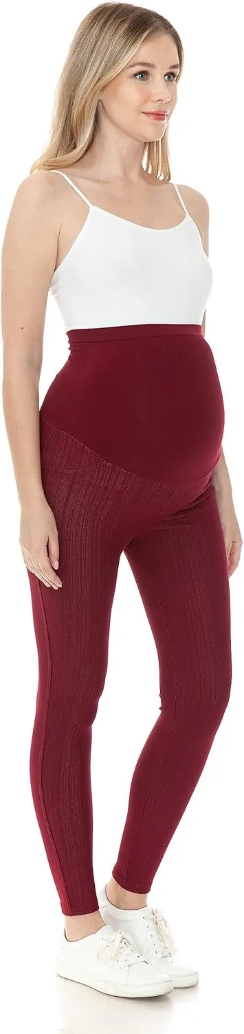 Leggings Depot Women's Maternity Jeans with Pockets Comfy Stretch Pregnancy Pants Denim Jeggings