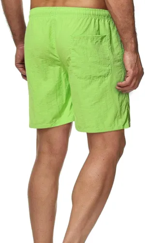 Men's Casual Classic Shorts Elastic Waist Summer Beach Lightweight Board Slim-Fit with Pockets Stylish Solid Clothing