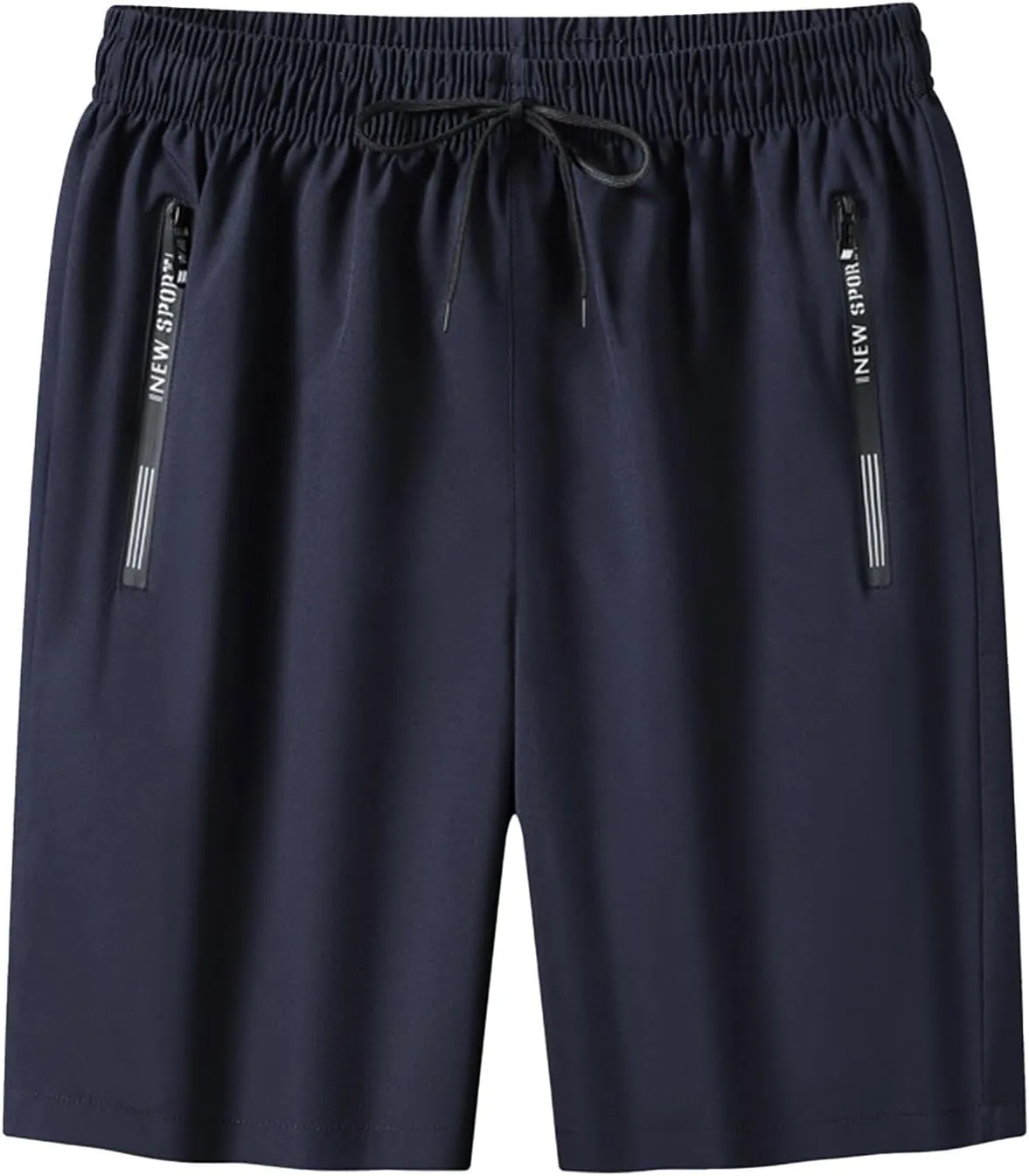 Men's Classic Cotton Casual Shorts, Ice Silk Athletic Elastic Waistband Daily Wear Walking Summer Loungewear