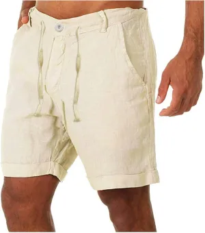 Mens Short Classic Fit Stretch Golf Activewear Featuring Elastic Waistband and Lightweight Outdoor Work Travel Design