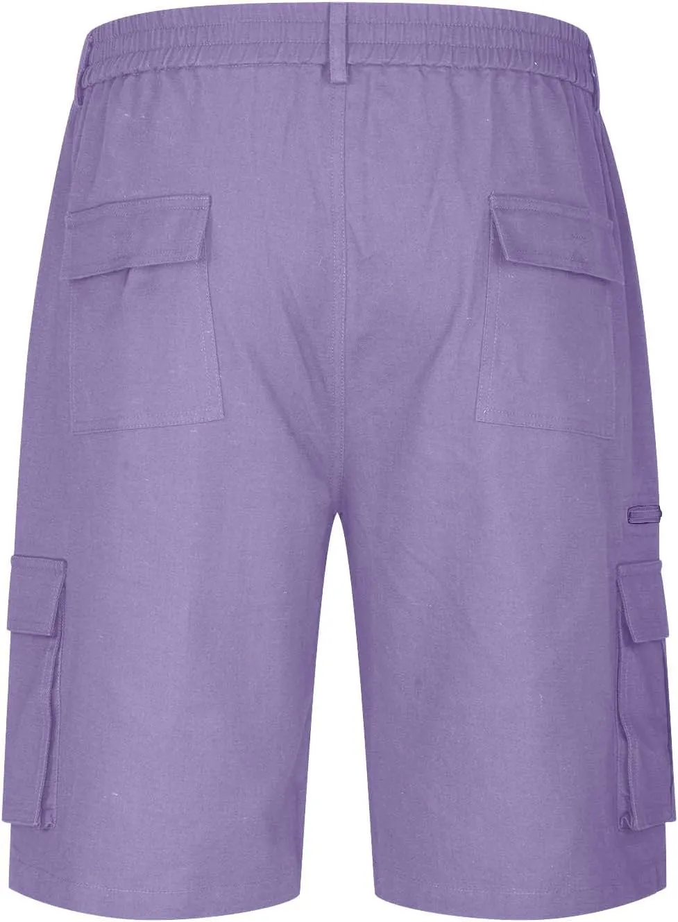 Men's Slim-Fit 5" Classic-Fit Comfort Walk Short New Casual Elastic Waist Work Beach Shorts with Pocket Big & Tall