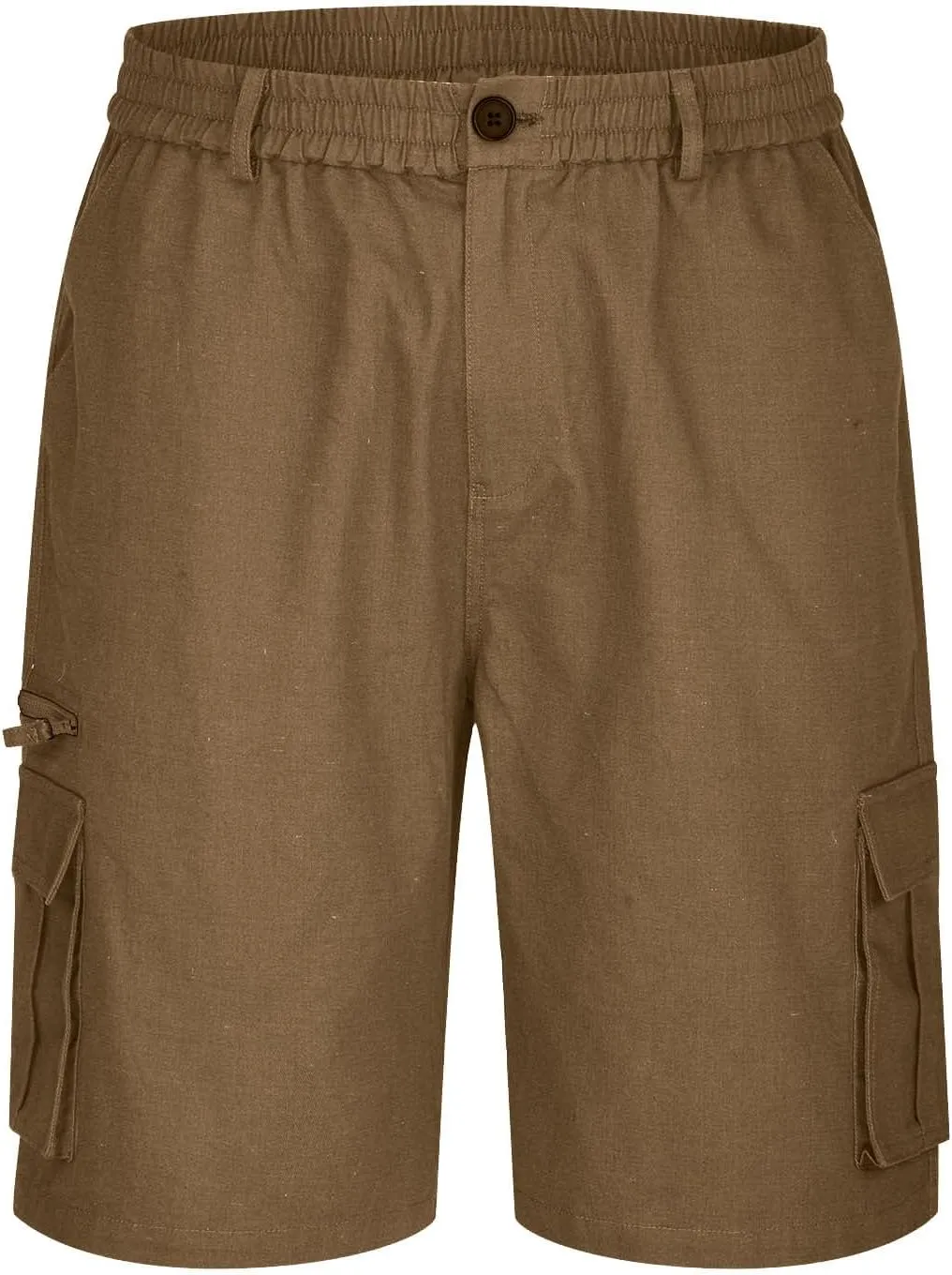 Men's Slim-Fit 5" Classic-Fit Comfort Walk Short New Casual Elastic Waist Work Beach Shorts with Pocket Big & Tall