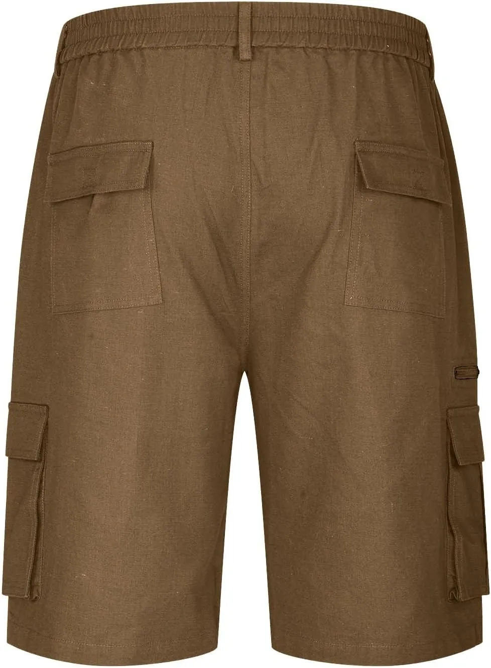 Men's Slim-Fit 5" Classic-Fit Comfort Walk Short New Casual Elastic Waist Work Beach Shorts with Pocket Big & Tall