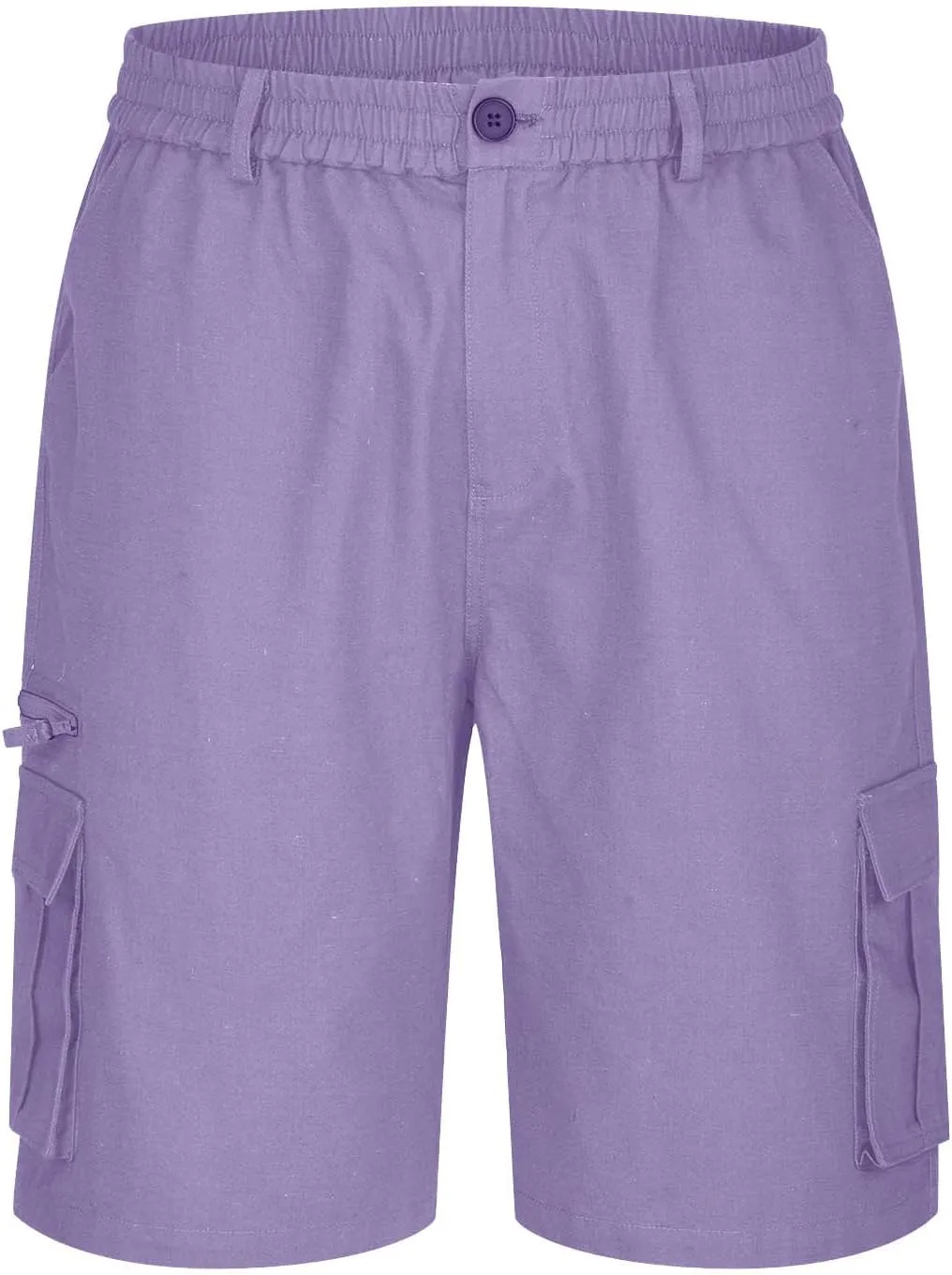 Men's Slim-Fit 5" Classic-Fit Comfort Walk Short New Casual Elastic Waist Work Beach Shorts with Pocket Big & Tall