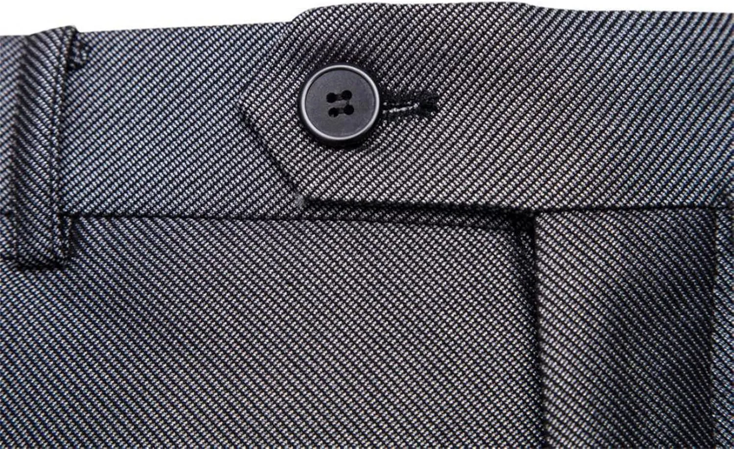 Men's Slim Fit Skinny Dress Pant Classic Solid Color Tapered Suit Pant Lightweight Business Comfort Trousers