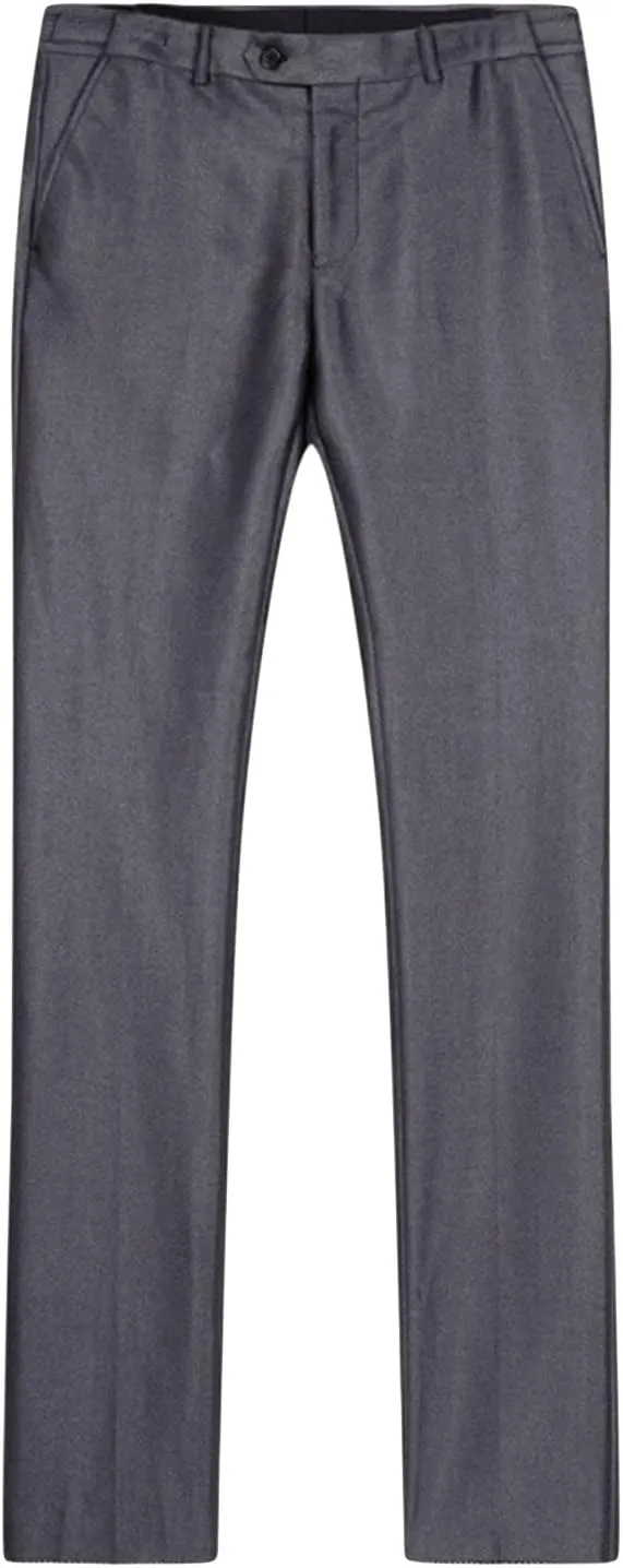 Men's Slim Fit Skinny Dress Pant Classic Solid Color Tapered Suit Pant Lightweight Business Comfort Trousers
