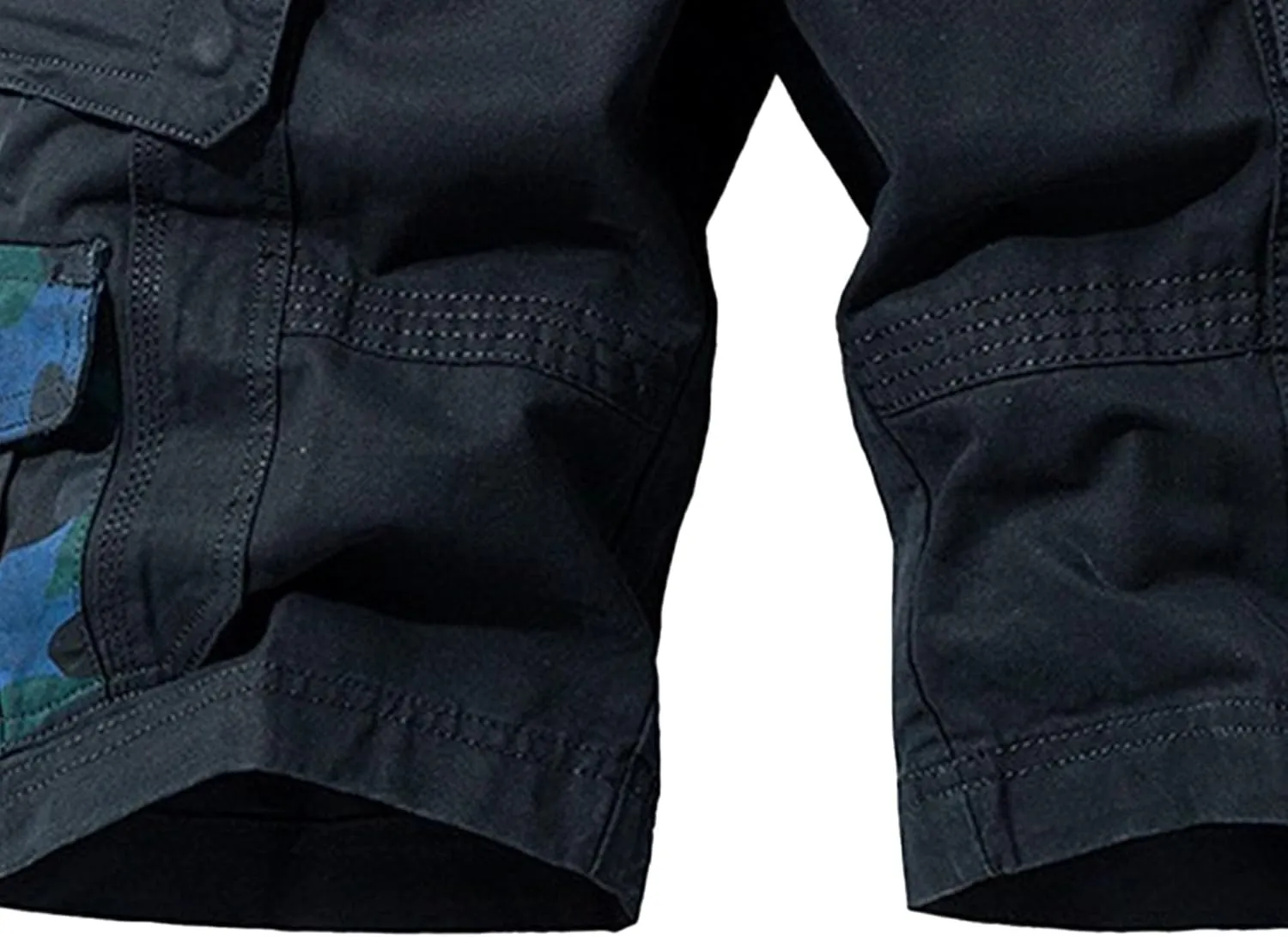 Men's Workout Classic Jean Trunk Multi Pockets Military Cargo Short Pant Slim Fit Cotton Tactical Shorts