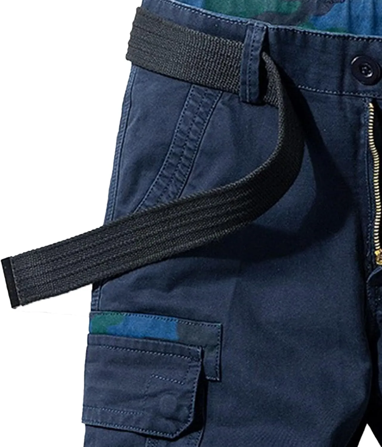 Men's Workout Classic Jean Trunk Multi Pockets Military Cargo Short Pant Slim Fit Cotton Tactical Shorts