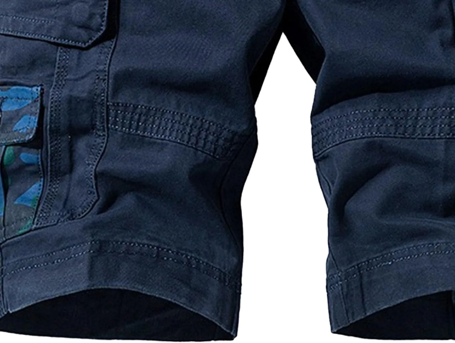 Men's Workout Classic Jean Trunk Multi Pockets Military Cargo Short Pant Slim Fit Cotton Tactical Shorts