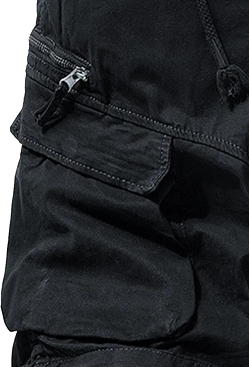 Men's Workout Classic Jean Trunk Multi Pockets Military Cargo Short Pant Slim Fit Cotton Tactical Shorts