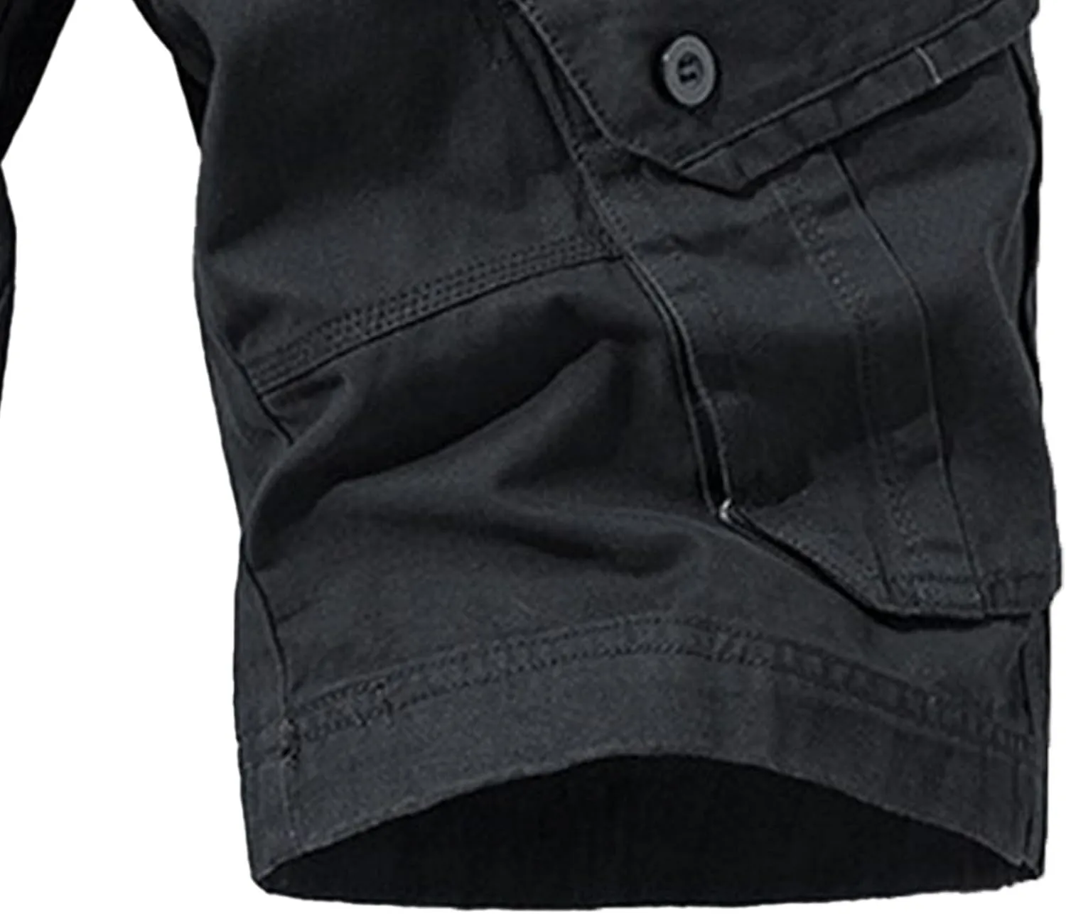 Men's Workout Classic Jean Trunk Multi Pockets Military Cargo Short Pant Slim Fit Cotton Tactical Shorts