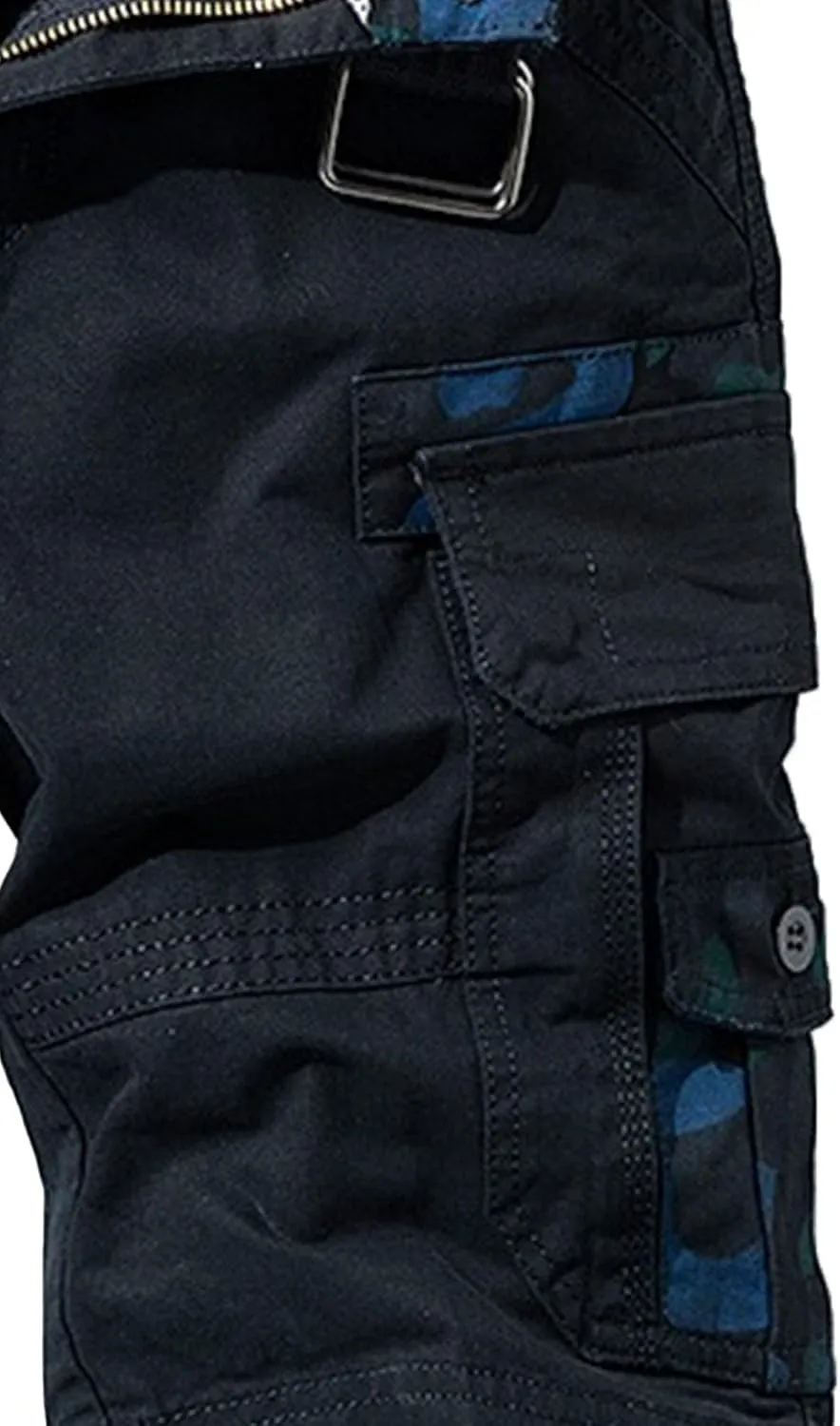 Men's Workout Classic Jean Trunk Multi Pockets Military Cargo Short Pant Slim Fit Cotton Tactical Shorts
