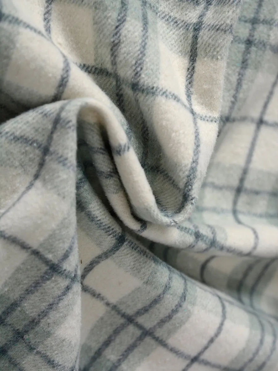 Plaid Tweed Shirt Jacket