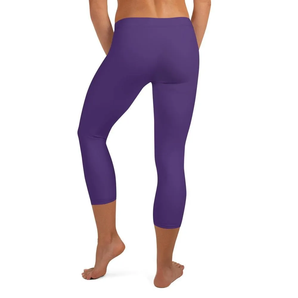 Purple SS Premium Standard ~ Capri Leggings