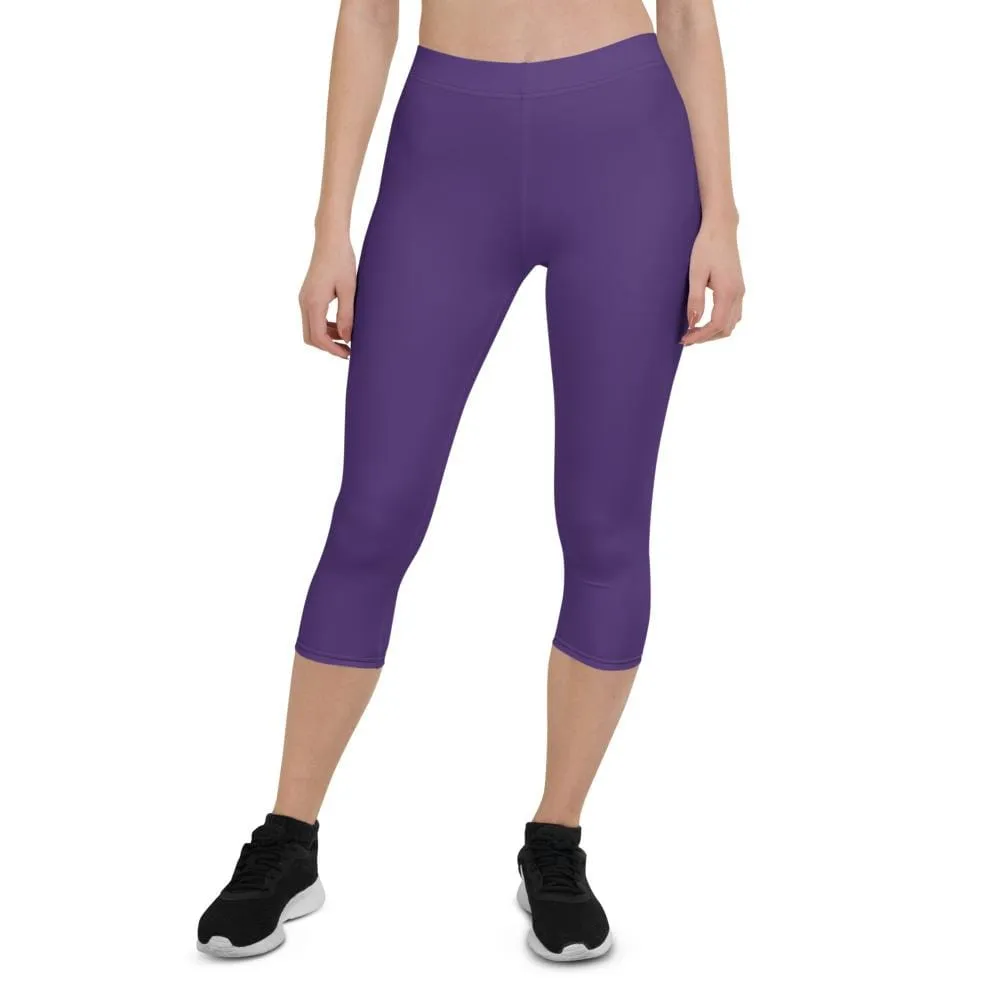 Purple SS Premium Standard ~ Capri Leggings