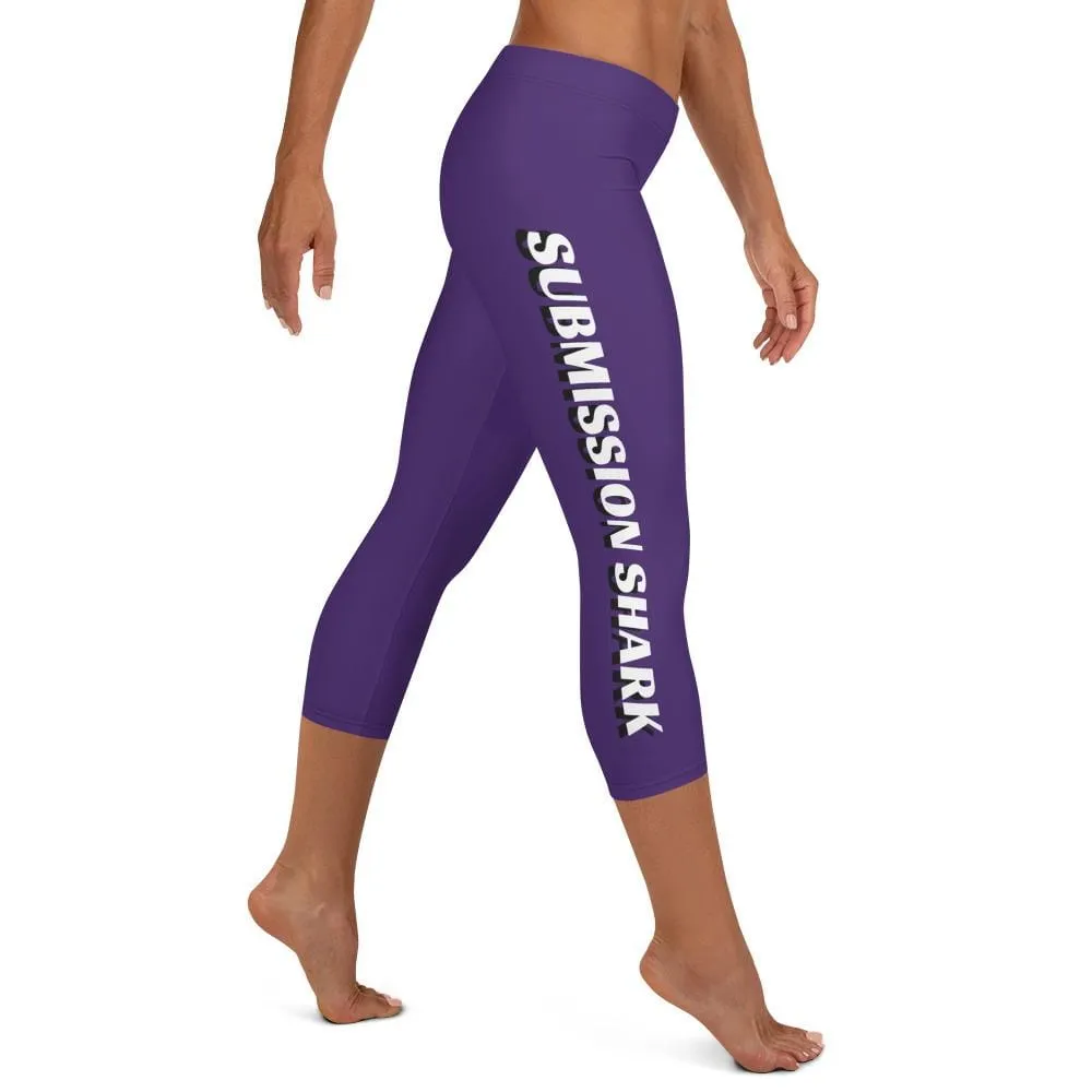 Purple SS Premium Standard ~ Capri Leggings