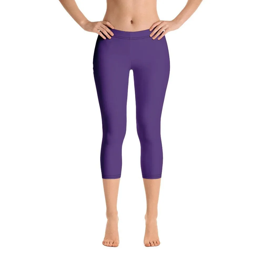 Purple SS Premium Standard ~ Capri Leggings