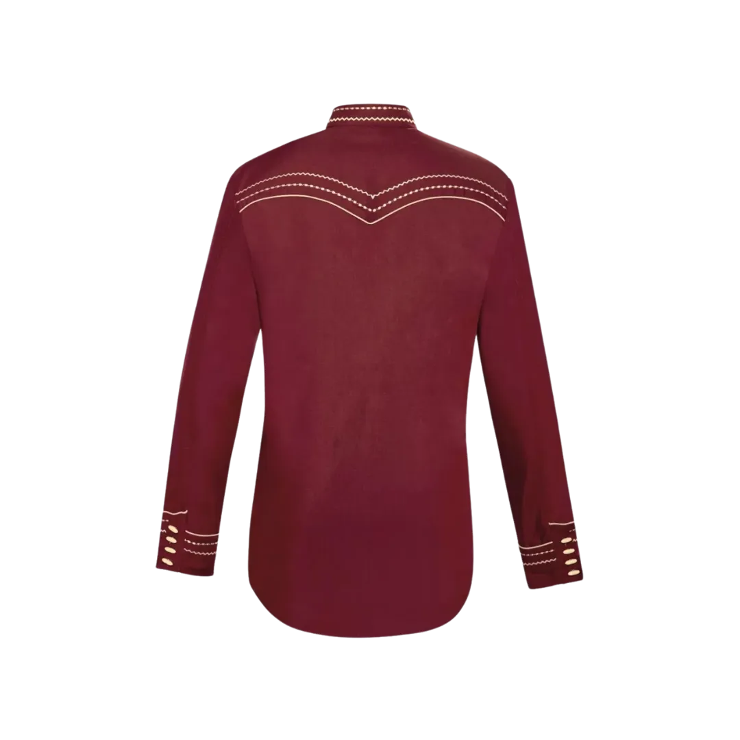 Ranger's Usa Men's Wine Charra Tarugos Shirt