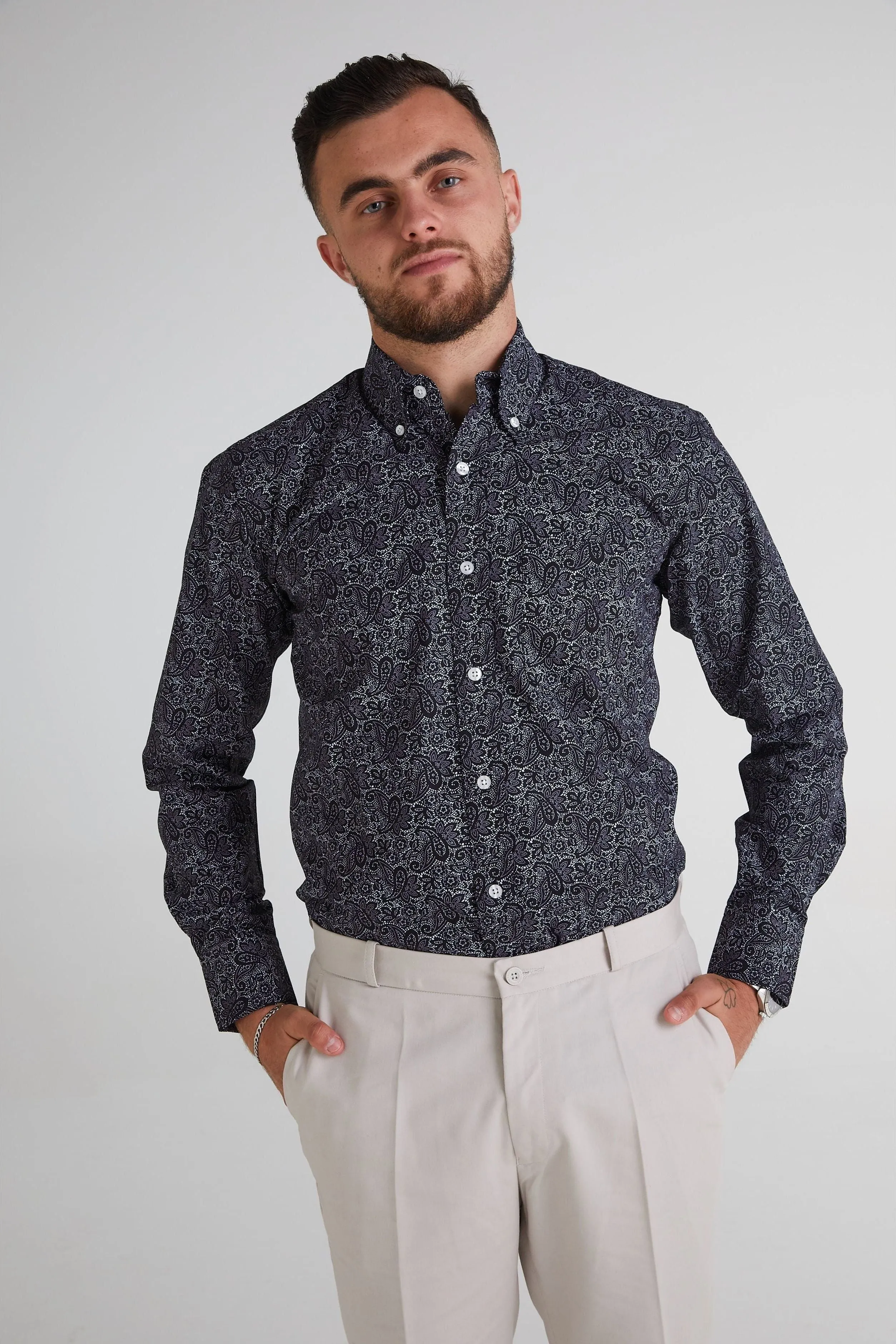 Relco - Paisley Black - Shirt