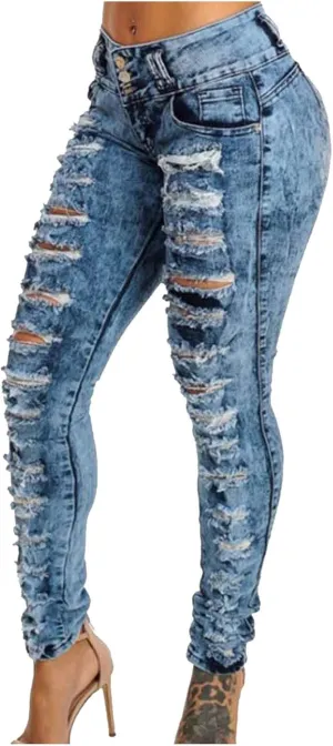 Skinny Jeans for Women High Waist Stretchy Classic High Rise Slimming Jeggings Denim Trousers Pants 2024 Summer