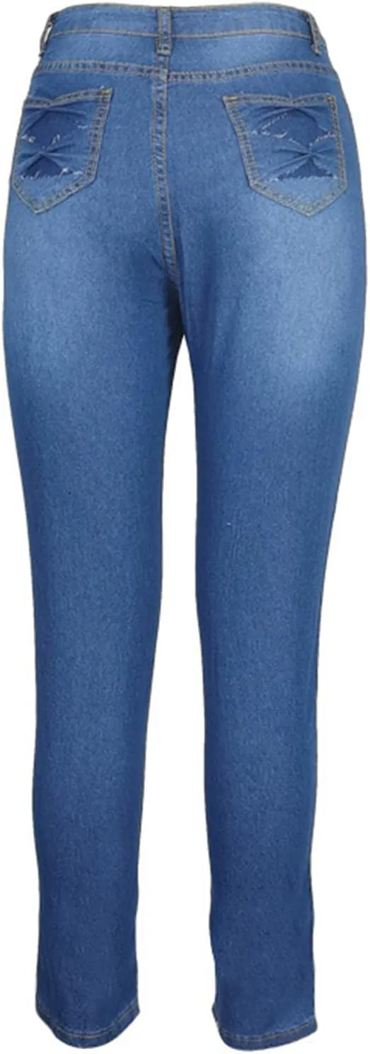 Skinny Jeans for Women High Waist Stretchy Classic High Rise Slimming Jeggings Denim Trousers Pants 2024 Summer