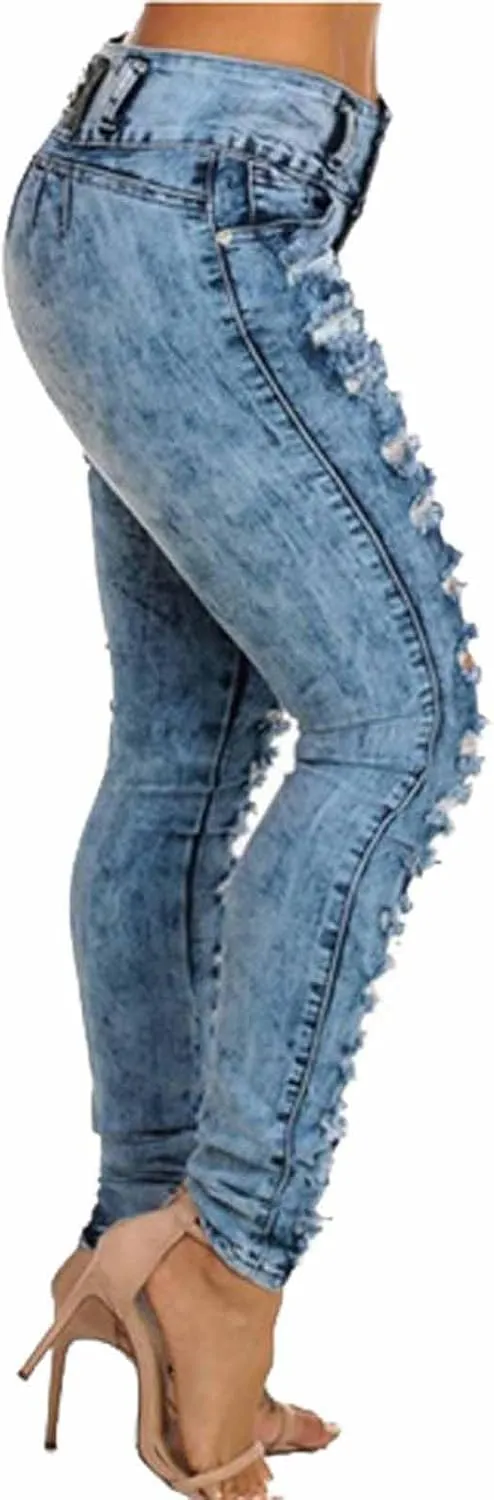Skinny Jeans for Women High Waist Stretchy Classic High Rise Slimming Jeggings Denim Trousers Pants 2024 Summer