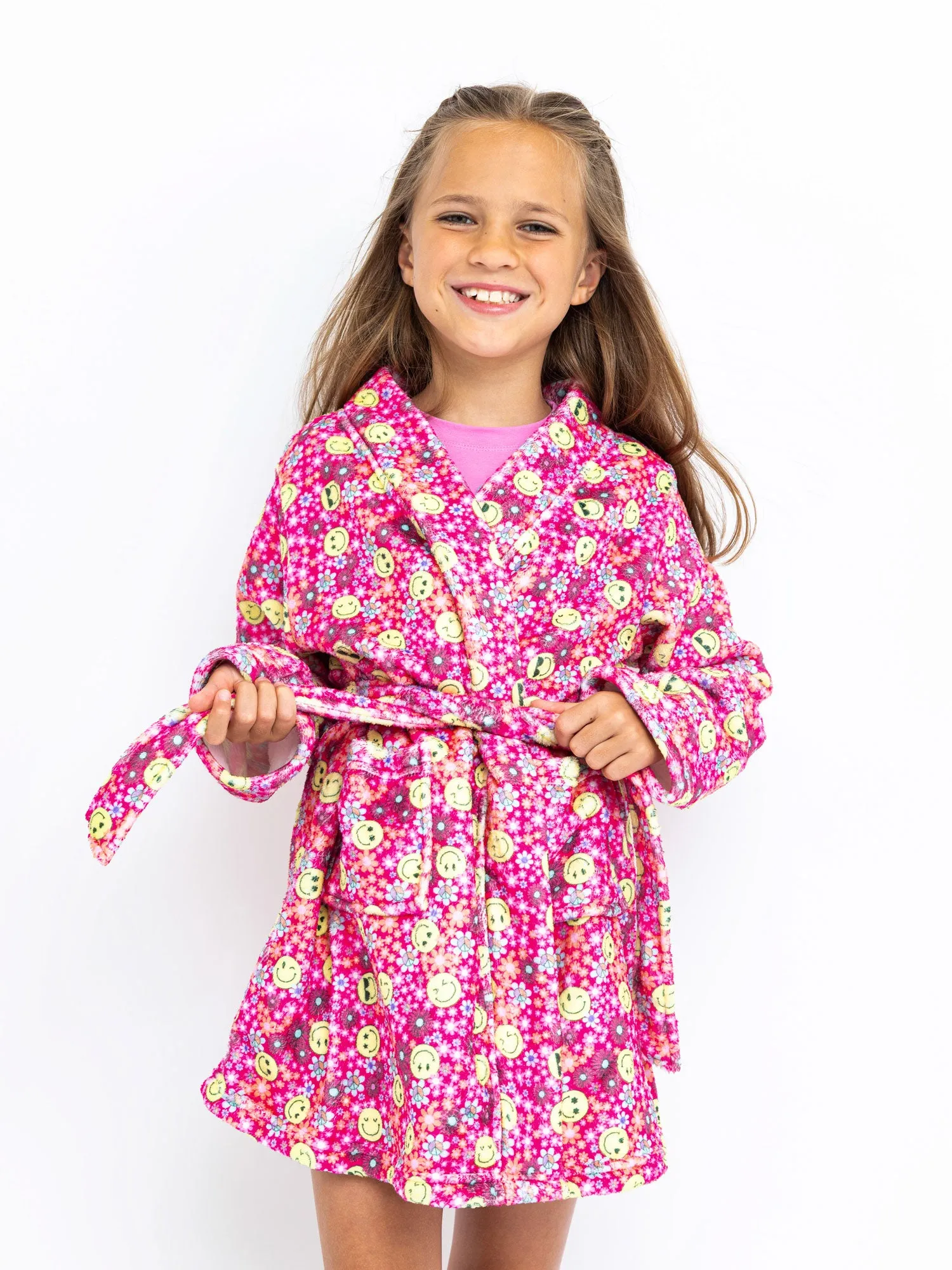 Spring Flower Plush Robe