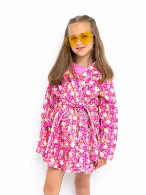 Spring Flower Plush Robe