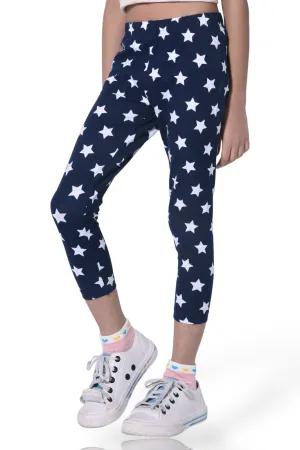 Star Statement Girls printed leggings | Ankle Length