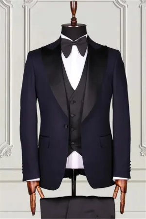 Suzhoufashion Coffee Double Breasted Slim Fit Men Suits