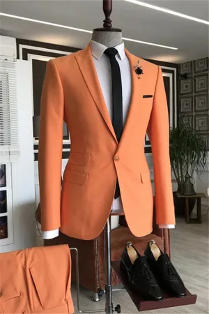 Suzhoufashion Dark Champagne Bespoke Slim Fit Men Suits