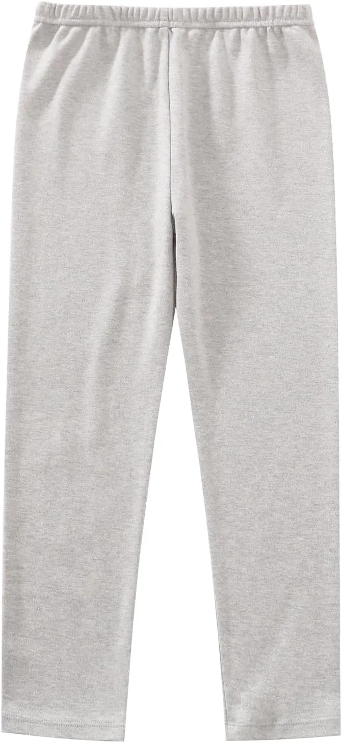 Toddler Girls' Soft Cotton Pants, 4-Pack Leggings, 2-6 Years