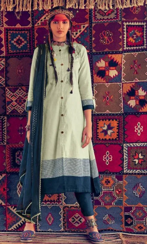 Varsha Launched Aanya Cotton Heavy Work Casual Wear Salwar Suits