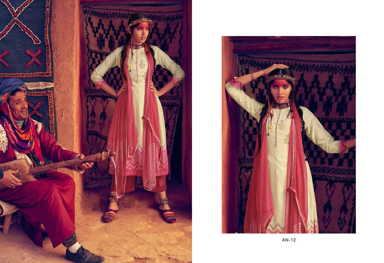 Varsha Launched Aanya Cotton Heavy Work Casual Wear Salwar Suits