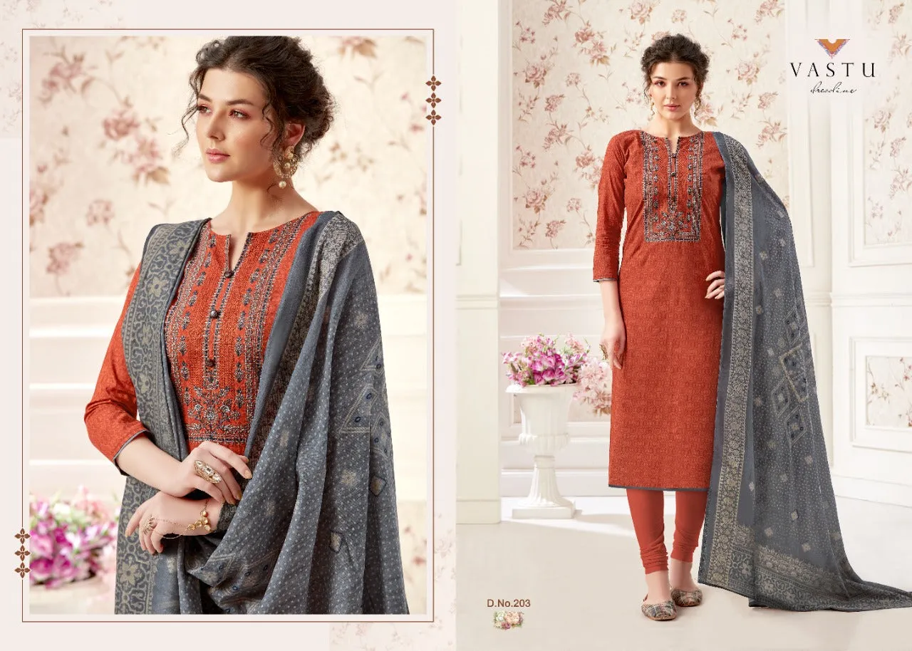 Vastu Tex Presents Netra Vol 2 Cotton Casual Wear Printed Casual Wear Salwar Suits