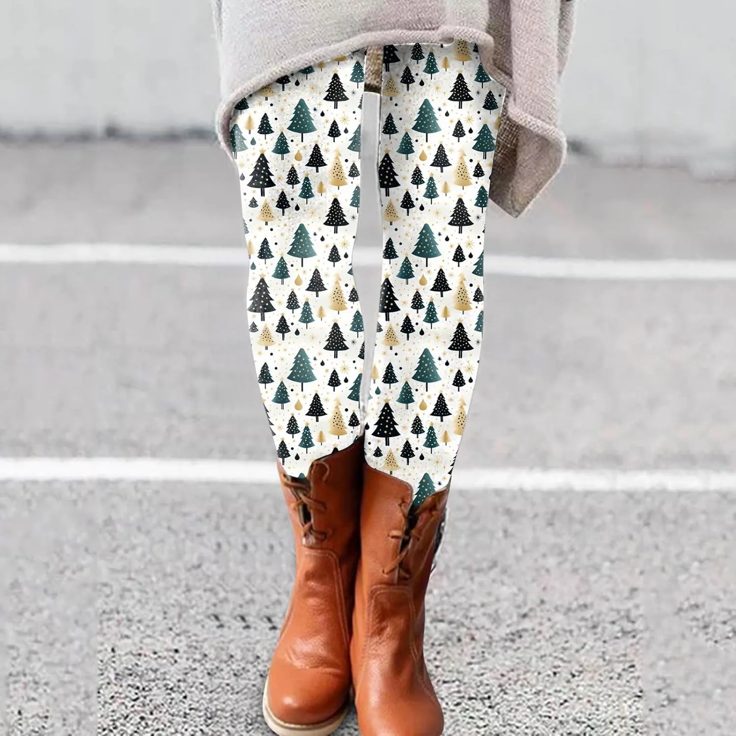 Womens Leggings and Winter Leggings Artistic Splash Printed Soft Stretchy Pants Winter Leggings for Women Plus Size