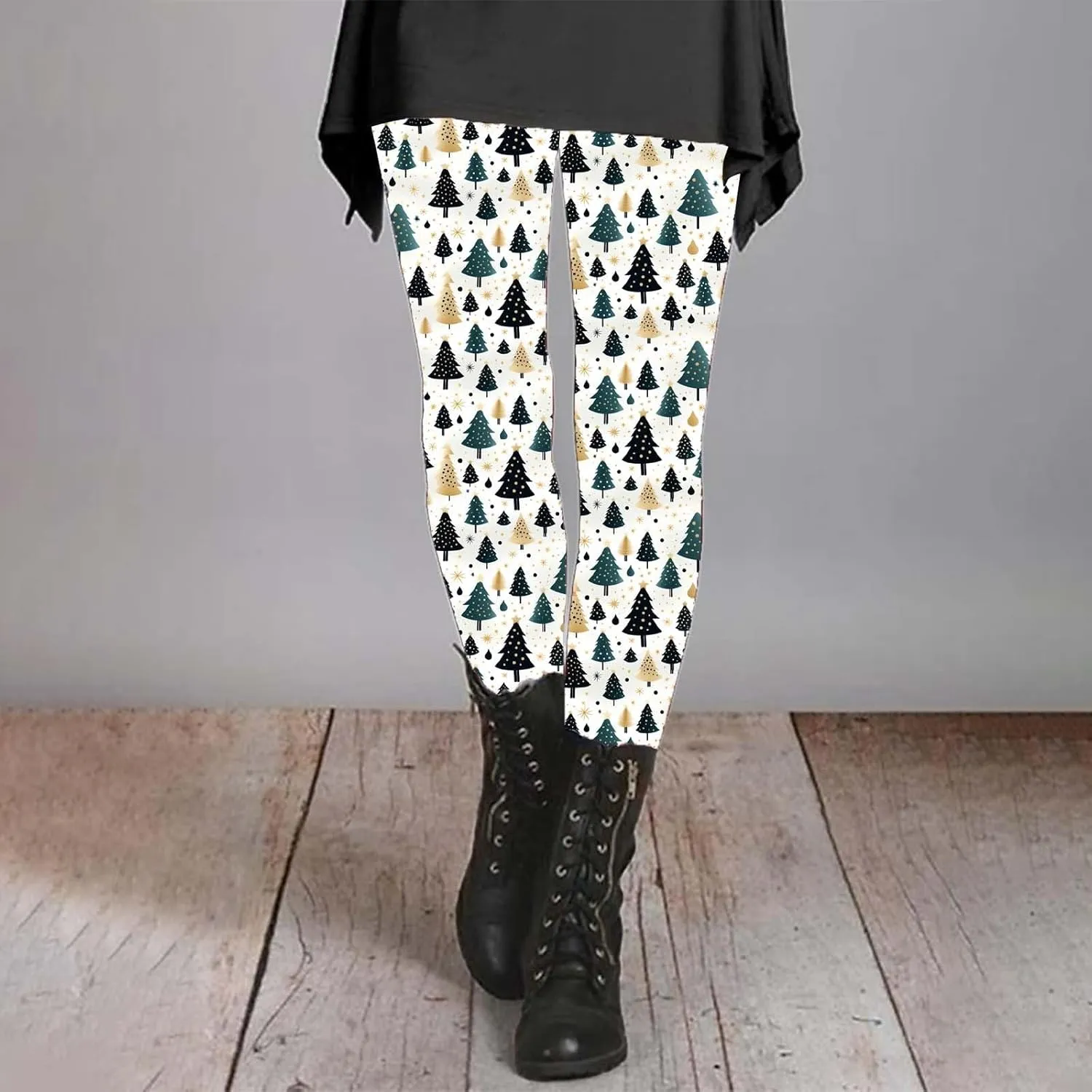 Womens Leggings and Winter Leggings Artistic Splash Printed Soft Stretchy Pants Winter Leggings for Women Plus Size