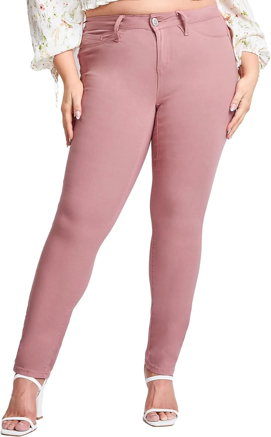 YMI Women's Hyperstretch Skinny Work Casual Mid-Rise Pants-P748931am