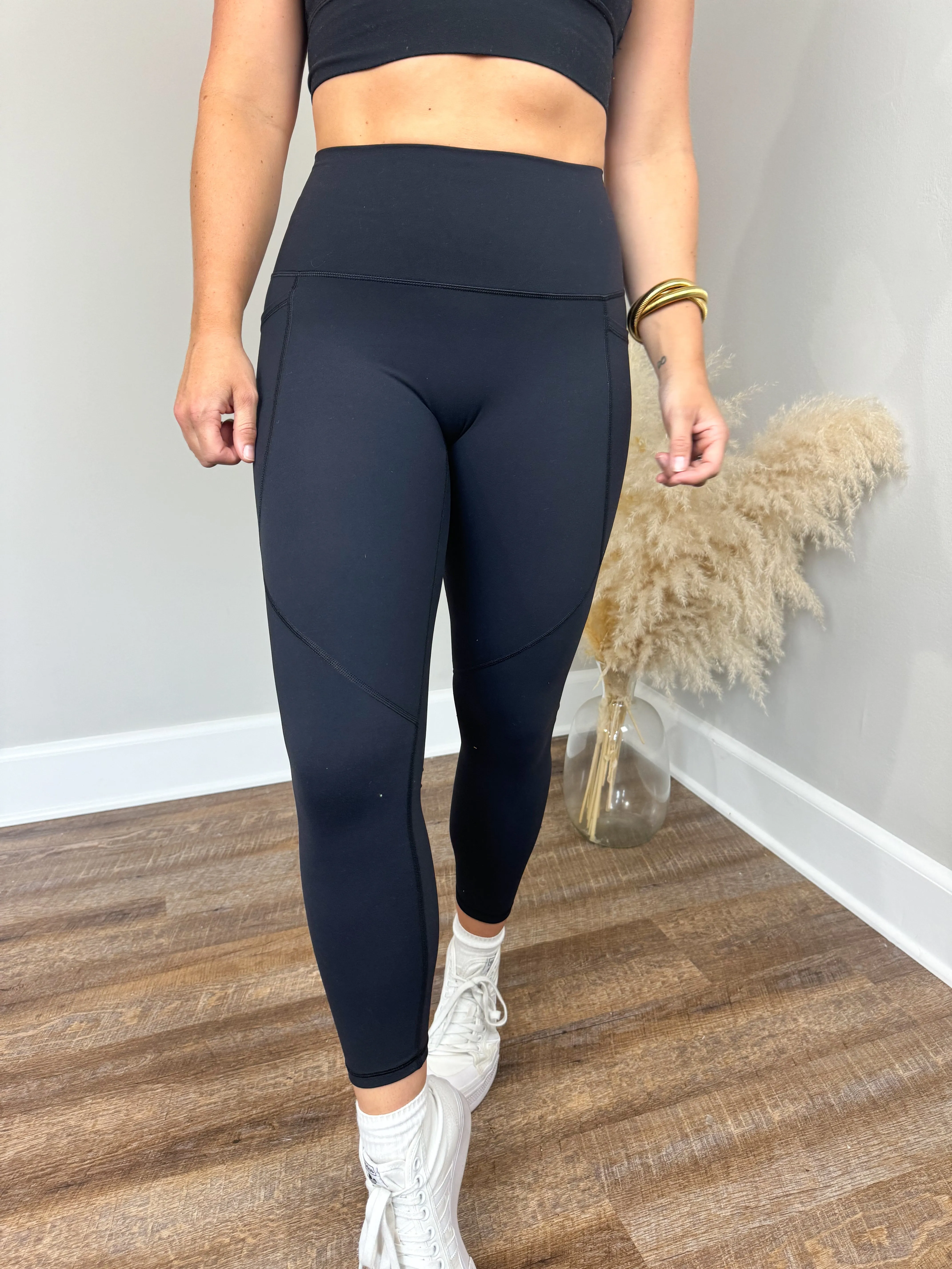 Zen Side Pocket Leggings | Black