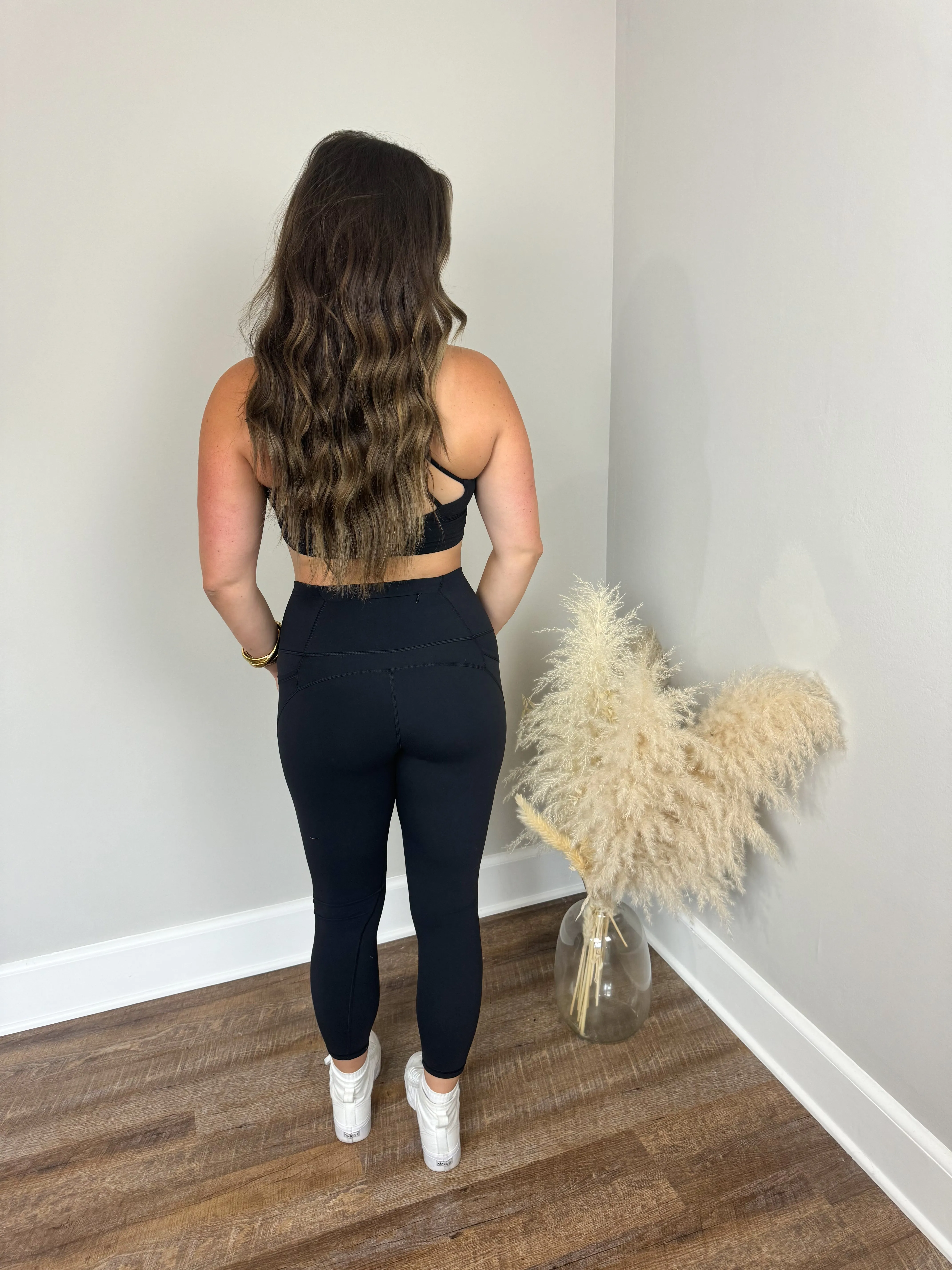 Zen Side Pocket Leggings | Black